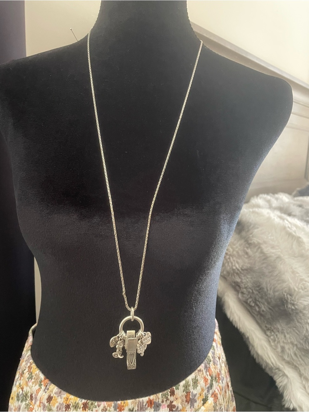 Brighton Reversible Badge Clip Necklace